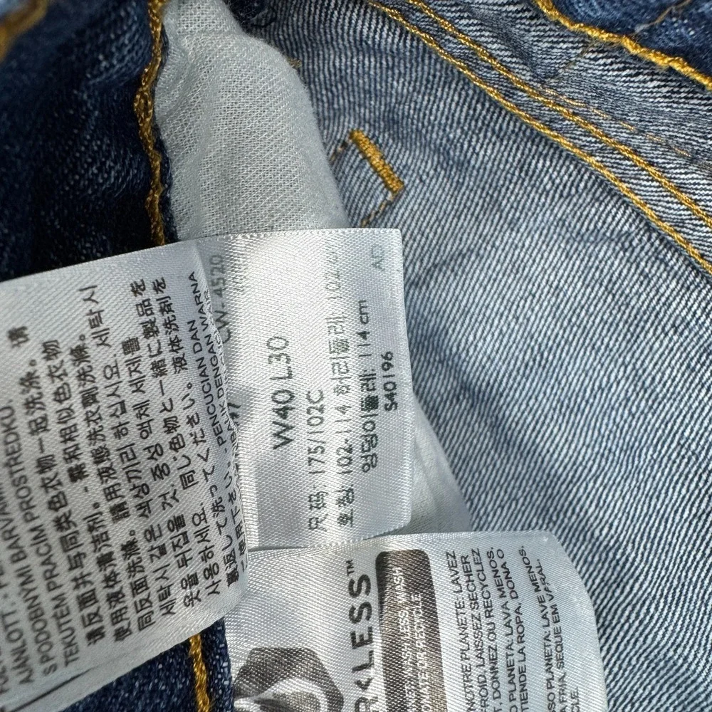 Levi's 501 Jeans‎ Dark Wash Straight Leg Denim Casual Men's Size 40x30